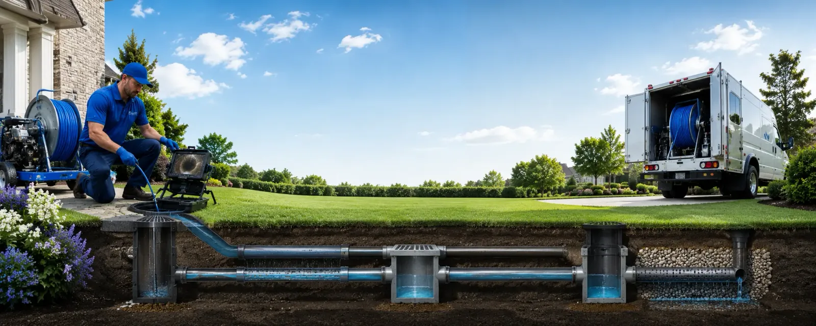 Outdoor drain cleaning information for Avoca, NY